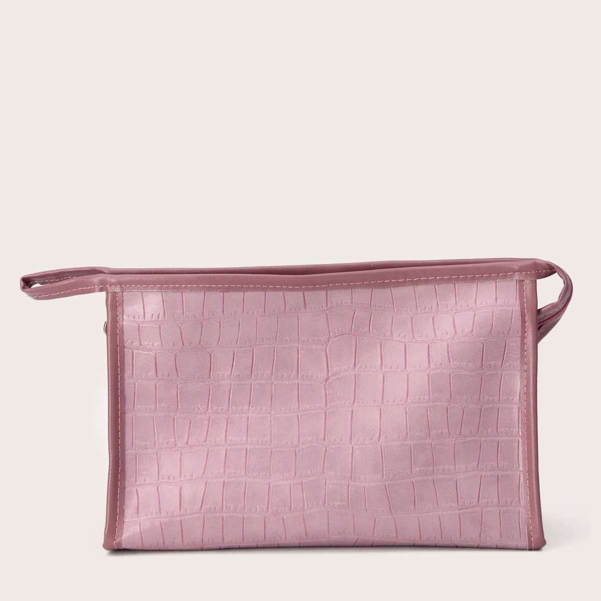 

Crocodile Pattern Makeup Bag, Purple