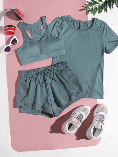 3шт спортивный костюм на кулиске