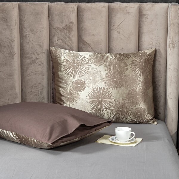 

1pair Jacquard Pattern Pillowcase Without Filler, Multicolor
