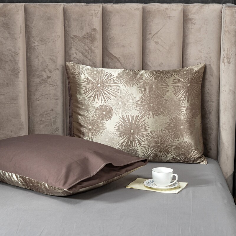 

1pair Jacquard Pattern Pillowcase Without Filler, Multicolor