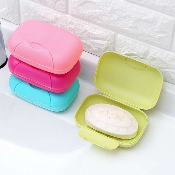 

1pc Random Color Soap Box, Multicolor