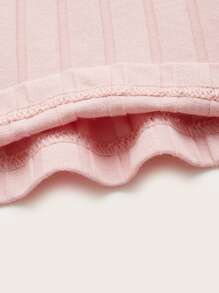 Muchica 羅紋針織吊帶上衣 - 淺粉色 - 查看 4