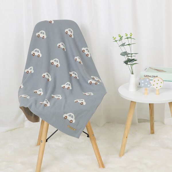 

Kids Allover Car Pattern Blanket, Grey