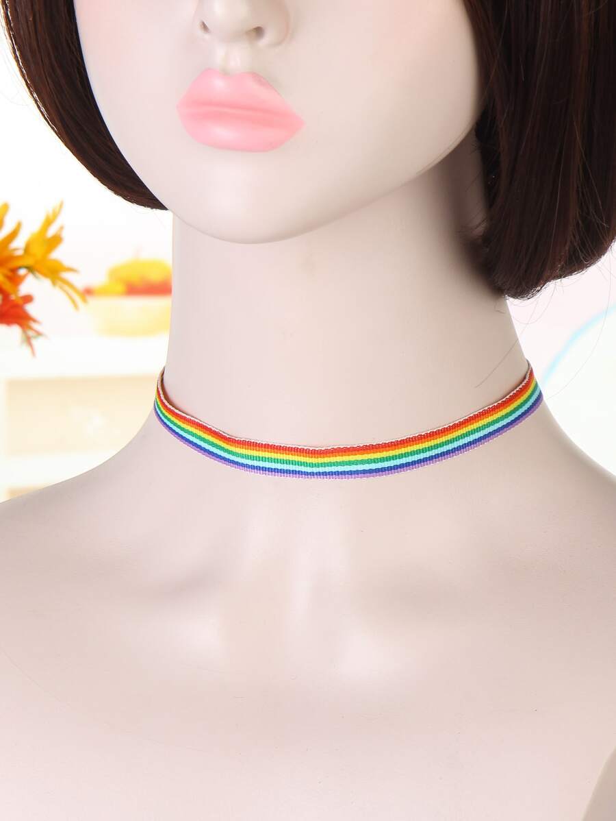 Gargantilla de rayas - Multicolor - Ver 1