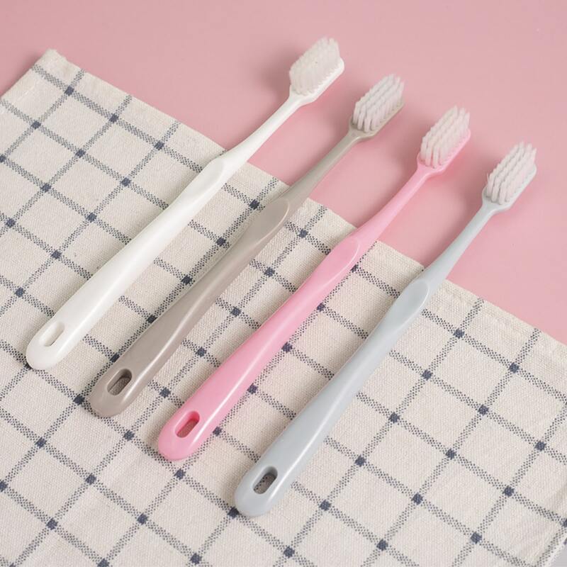 

4pcs Random Color Soft Toothbrush, Multicolor