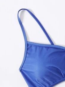 Ink Bloom Print V Wired Bikini - Multicolor - View 5