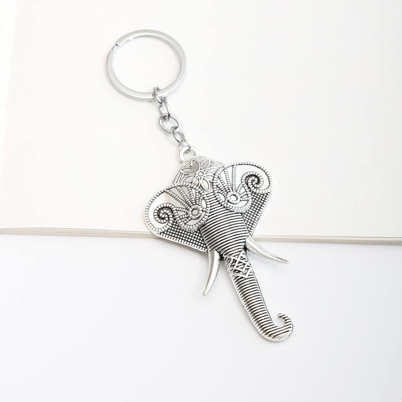

Animal Charm Keychain, Silver