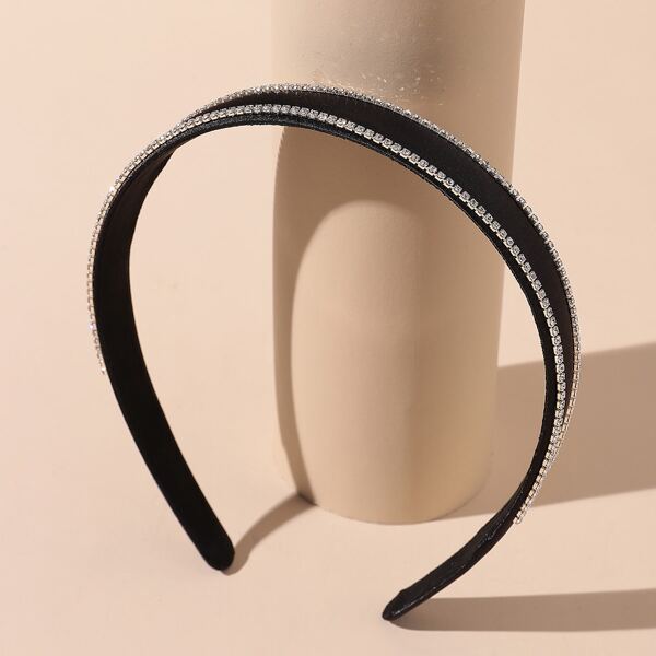 

Rhinestone Decor Hair Hoop, Black