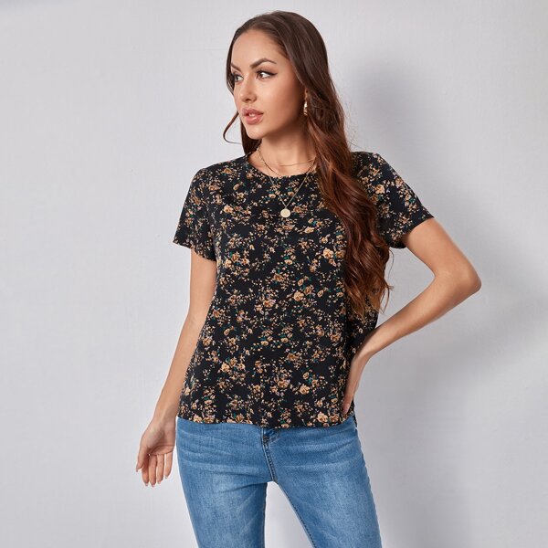 

Floral Print Top, Multicolor