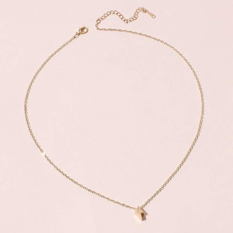 

Lightning Pendant Necklace, Gold