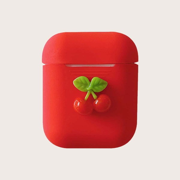 

Чехол для Airpods с вишней, Красный