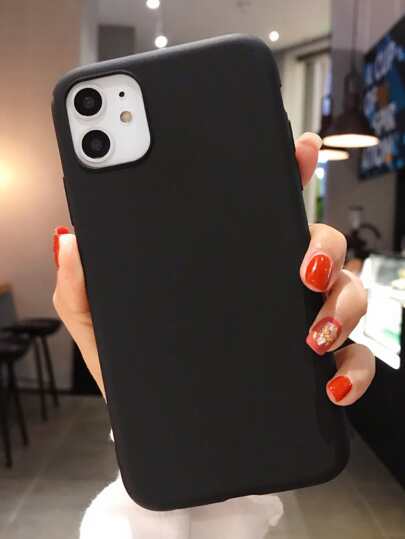 Solid Matte Case Compatible With iPhone