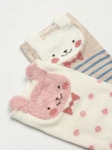 5 đôi tất phi hành đoàn đồ họa hoạt hình - Nhiều màu - Xem 4