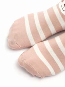 5 đôi tất phi hành đoàn đồ họa hoạt hình - Nhiều màu - Xem 5