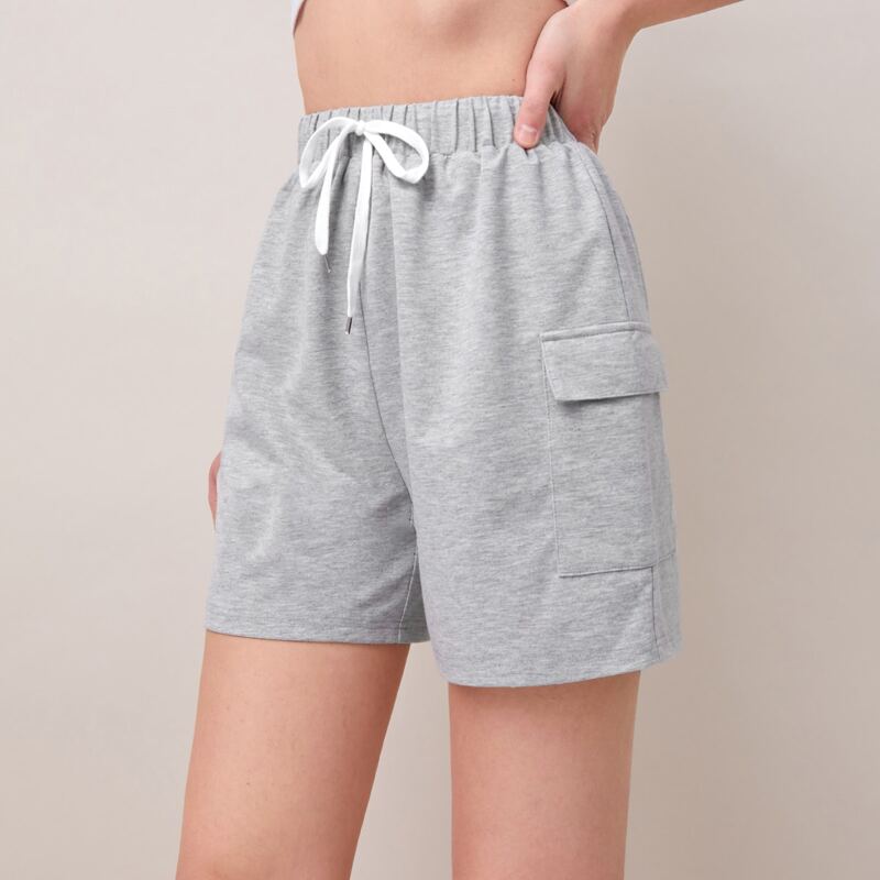 

Solid Cargo Shorts, Light grey