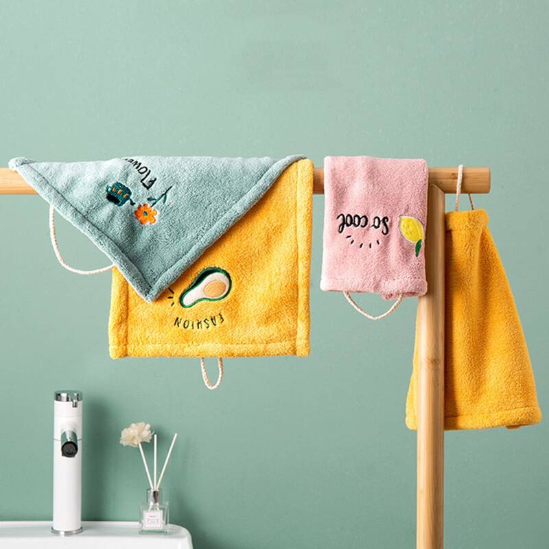 

1pc Random Embroidery Hand Towel, Multicolor