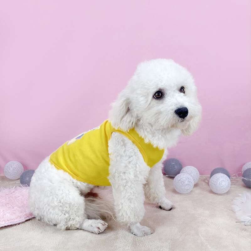 

Cartoon Unicorn Graphic Pet Tank, Yellow