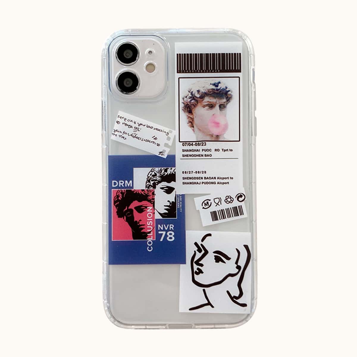 

Minimalist Figure Graphic Phone Case, Multicolor