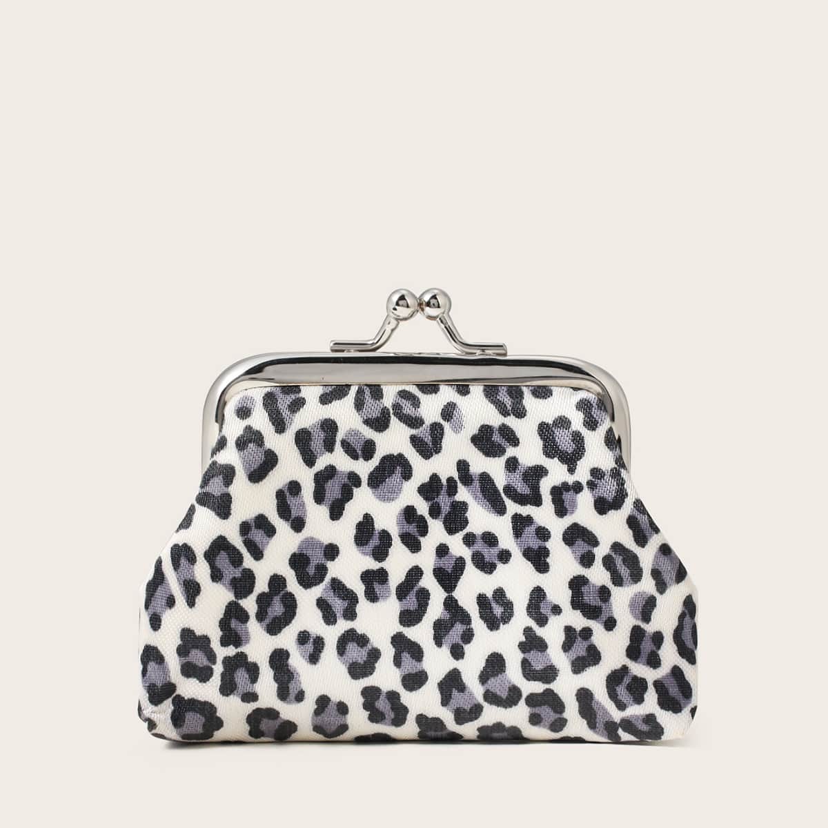 

Leopard Kiss Lock Purse, Multicolor