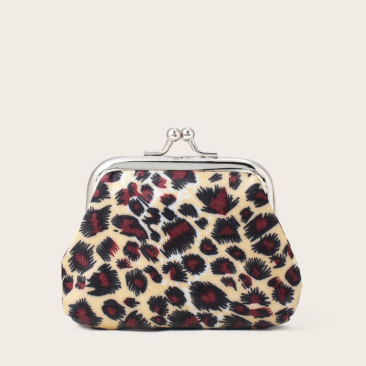 

Leopard Kiss Lock Purse, Multicolor