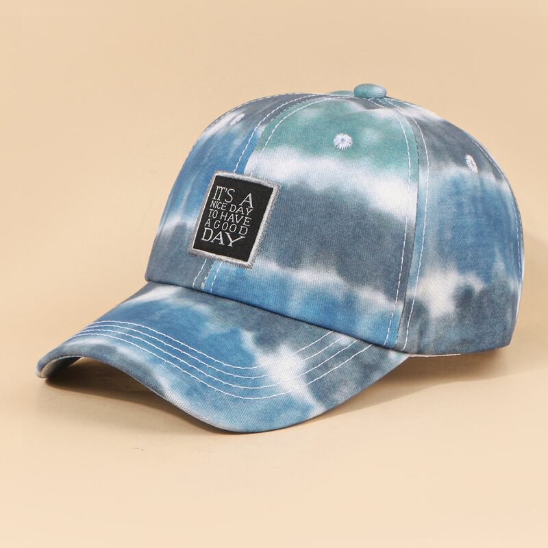 

Letter Tie Dye Baseball Cap, Blue