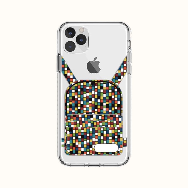 

Plaid Backpack Print Phone Case, Multicolor