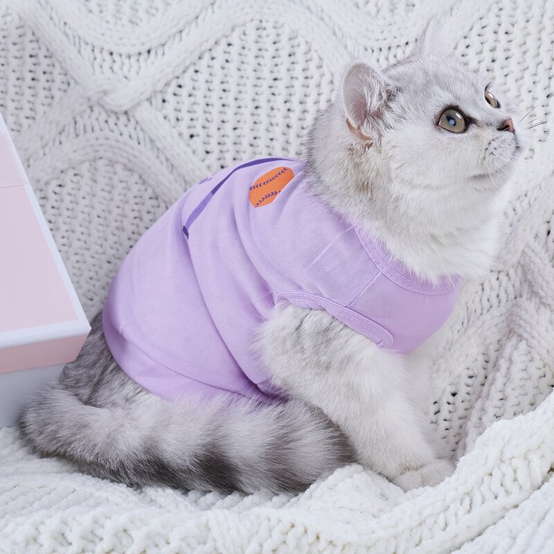 

Baseball Print Pet Tank, Mauve purple