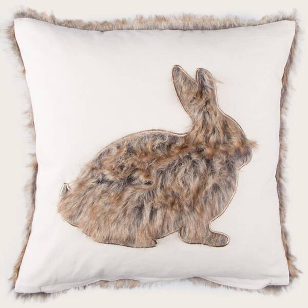 

Plush Rabbit Pattern Cushion Cover Without Filler, Multicolor
