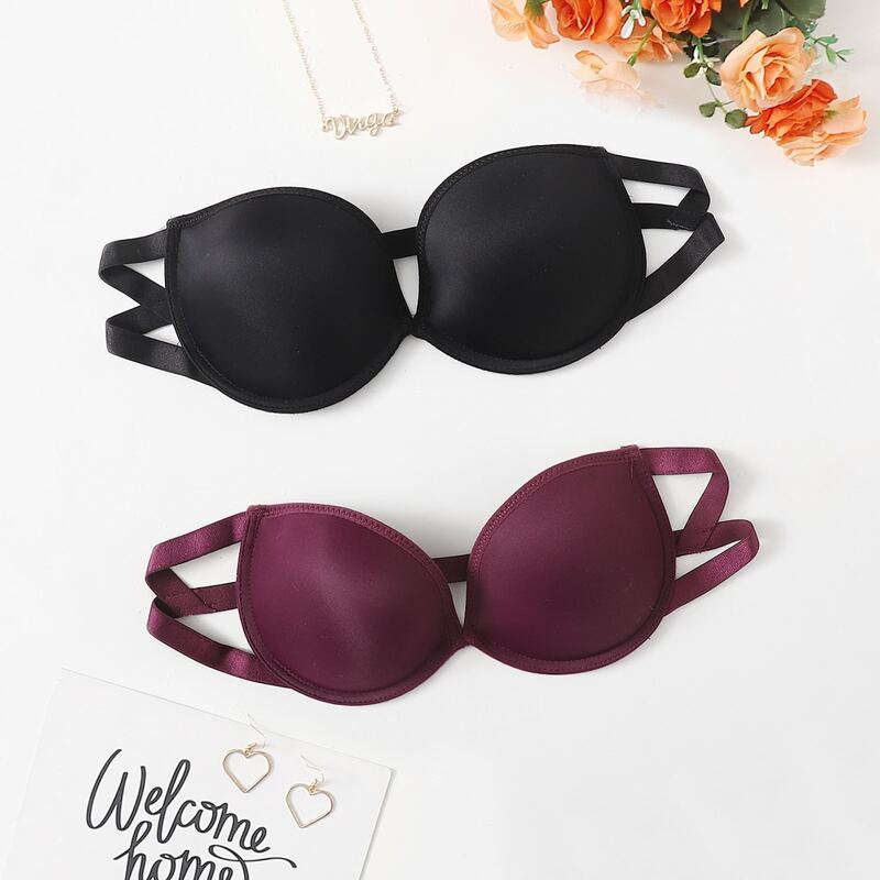 

2pack Super Push Up Bra Set, Multicolor