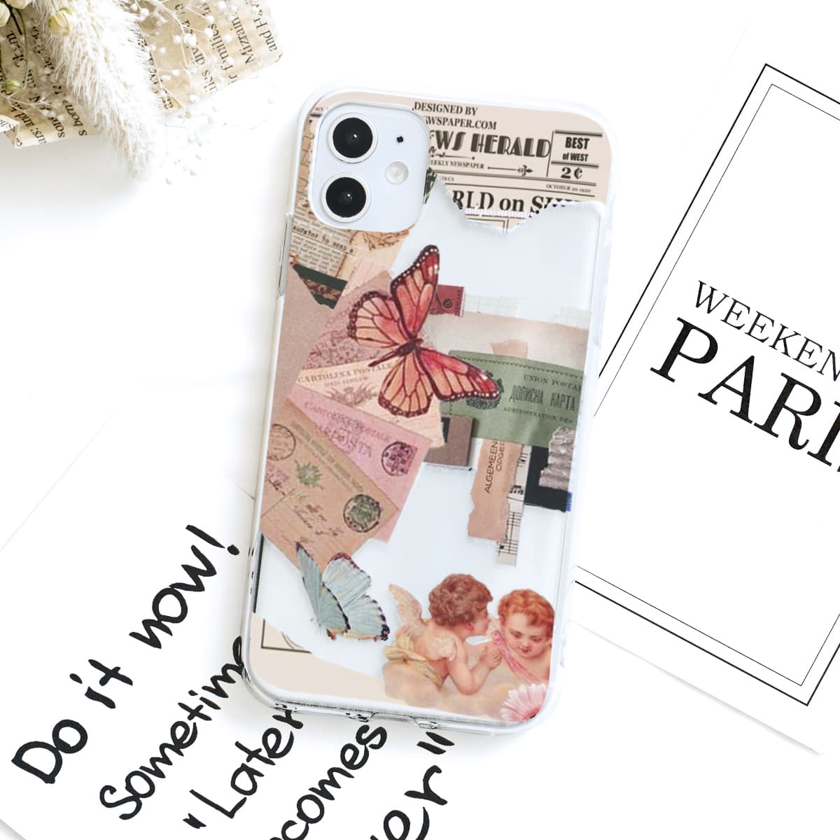 

Butterfly & Angle iPhone Case, Multicolor