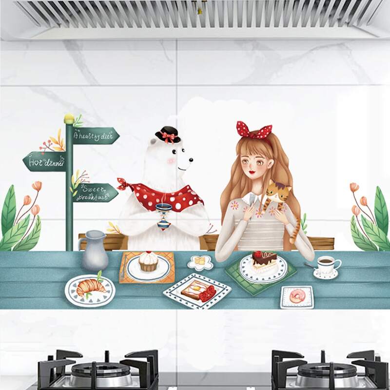 

Cartoon Graphic Wall Sticker, Multicolor