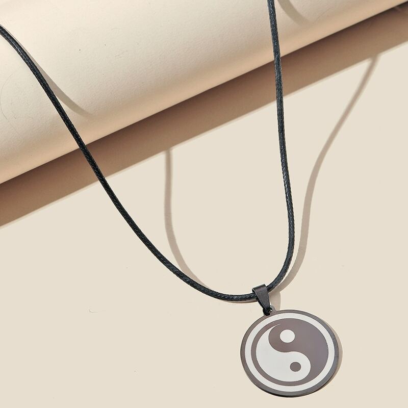 

Guys Yin & Yang Charm Necklace, Multicolor