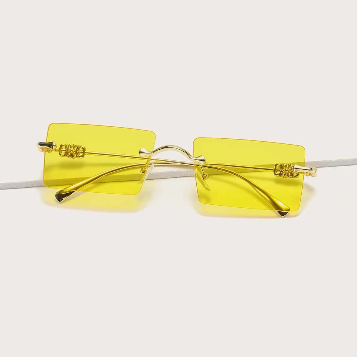 

Rectangle Rimless Sunglasses