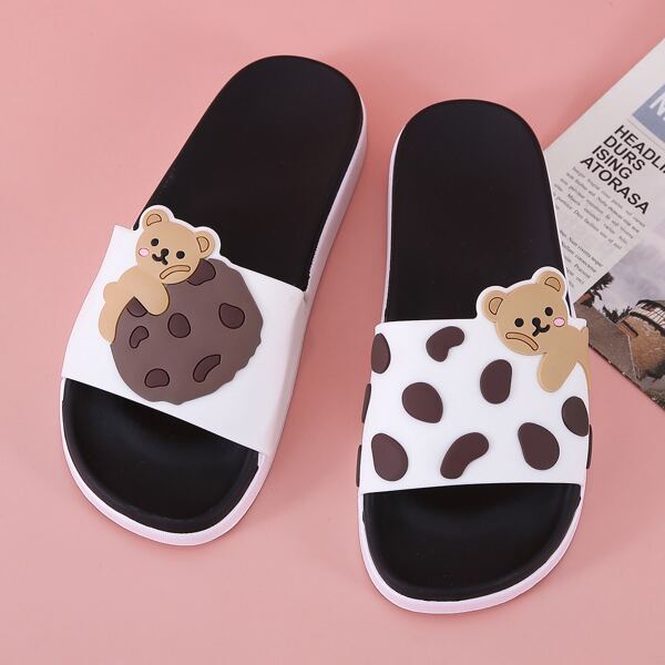 

Cartoon Decor Slides, White