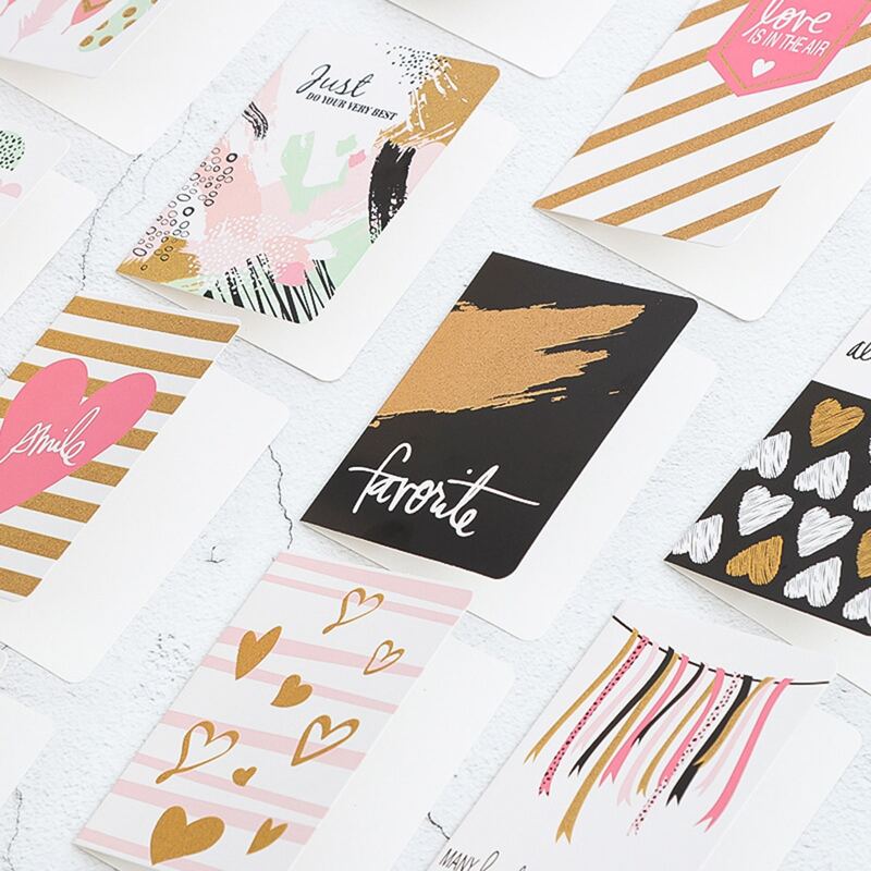 

12pcs Random Greeting Card, Multicolor