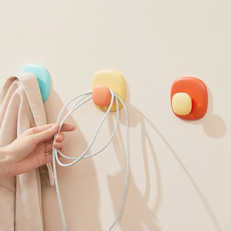 

3pcs Two Tone Wall Hook, Multicolor