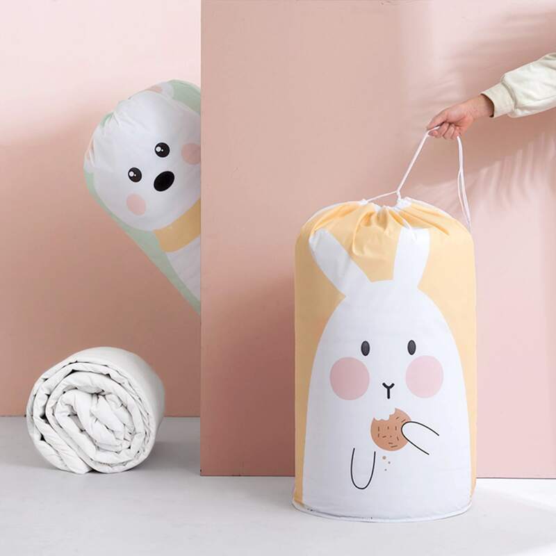 

1pc Cartoon Graphic Random Quilt Storage Bag, Multicolor