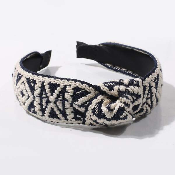 

Geo Pattern Knot Hair Hoop, Multicolor