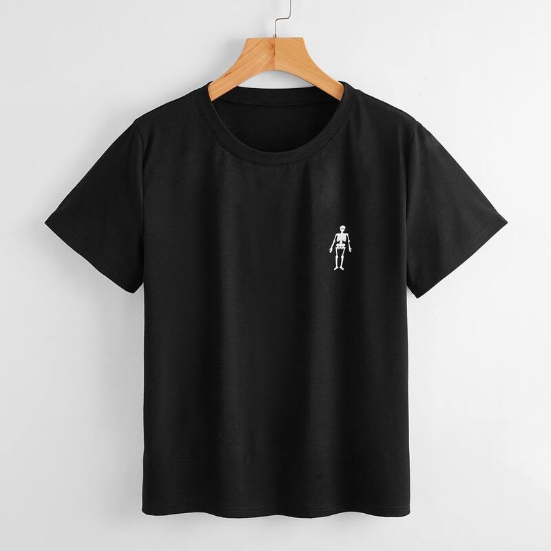 

Skull Graphic Tee, Black