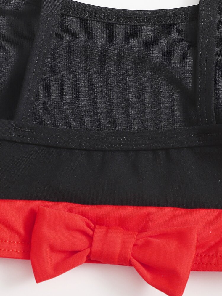 Baby Girl Two Tone Beachwear Summer Beach - Black - View 3