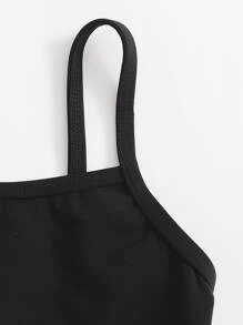 Baby Girl Two Tone Beachwear Summer Beach - Black - View 4