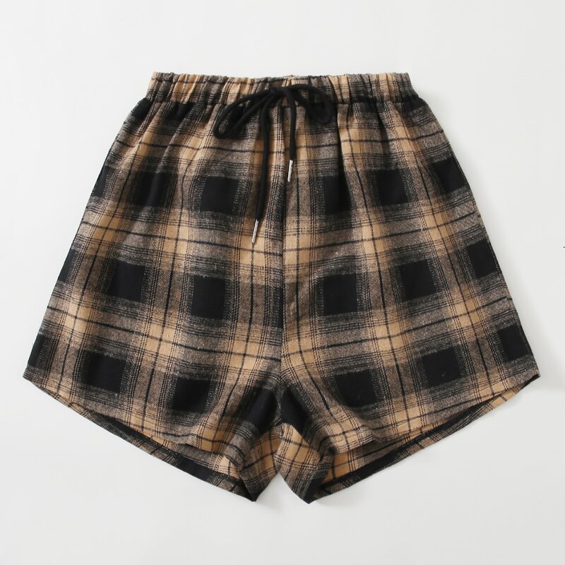 

Plaid Drawstring Shorts, Multicolor