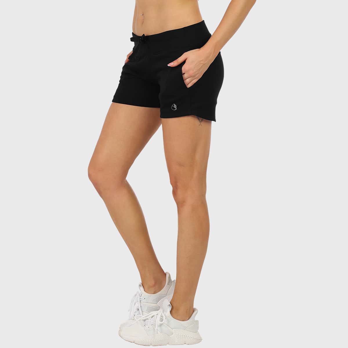

Pocket Detail Sports Shorts, Black