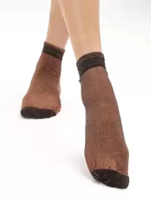 6 pares calcetines de tripulación transparentes