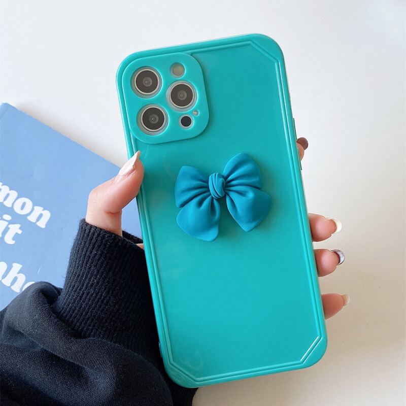 

Bow Design iPhone Case, Blue