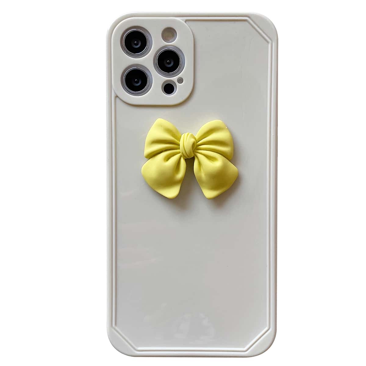 

Bow Design iPhone Case, White