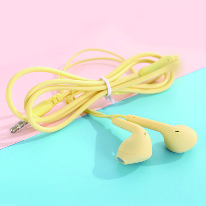 

1pc Minimalist In-ear Headphone, Yellow