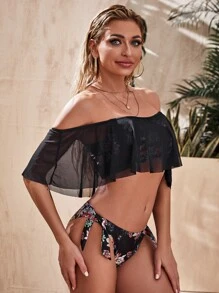 Bộ bikini họa tiết hoa - Nhiều màu - Xem 4