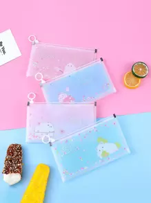 1 个卡通图案随机面罩储物袋，波西米亚风 - 彩色 - 查看 1