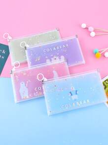 1 个卡通图案随机面罩储物袋，波西米亚风 - 彩色 - 查看 3